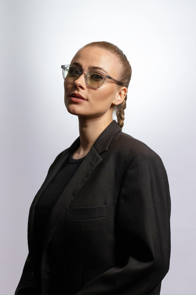 SEYU Sonnenbrille 04 Grey - grüne Linsen