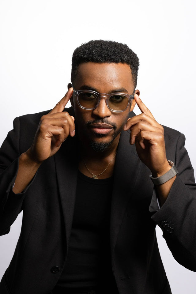 SEYU Sonnenbrille 17 Grey - grüne Linsen