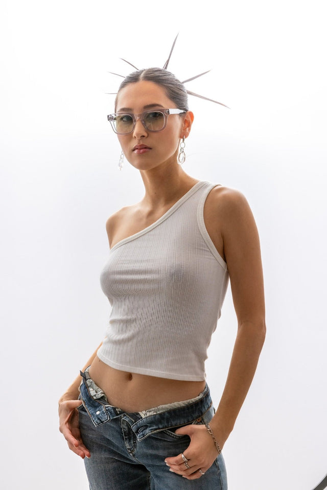 SEYU Sonnenbrille 17 Grey - grüne Linsen