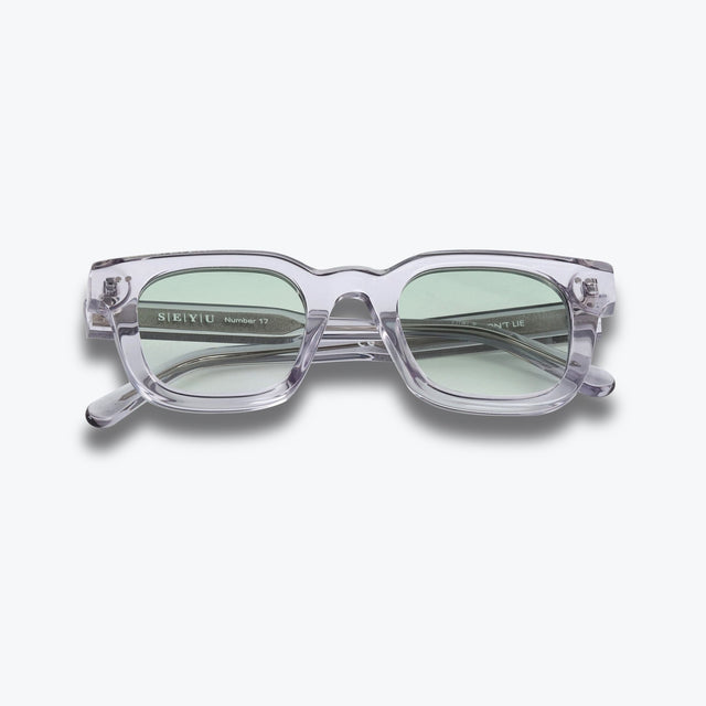 SEYU Sonnenbrille 17 Grey - grüne Linsen